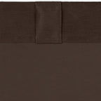 Eclipse Fresno Modern Blackout Thermal Rod Pocket Window Curtain For Bedroom (1 Panel), 52 In X 63 In, Espresso