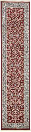 Unique Loom Narenj Collection Classic Traditional Textured Medallion Pattern Design Area Rug, 3 x 13 1 Runner, Burgundy/Beige