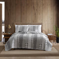 Eddie Bauer Home - Queen Quilt Set, Cotton Reversible Bedding with Matching Shams, Home Decor for All Seasons (Fairview Grey, Qu