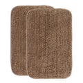 Shinzo Anti Slip Microfiber Bath Mat, (38x58 cm) (2 Piece, Beige)