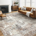 Area Rug Living Room Rugs: 5x7 Washable Large Abstract Modern Soft Stain Resistant Indoor Floor Non Slip Accent Carpet for Bedro