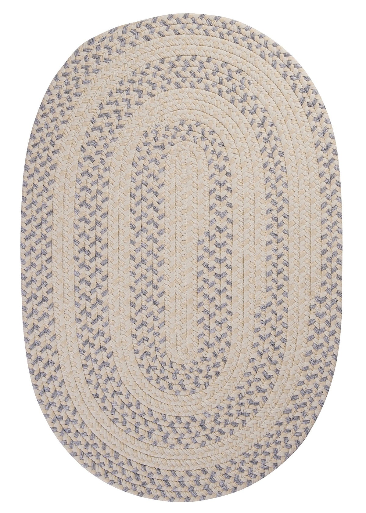 Elmwood Oval Area Rug, 2 By 3-Feet, Stonewash