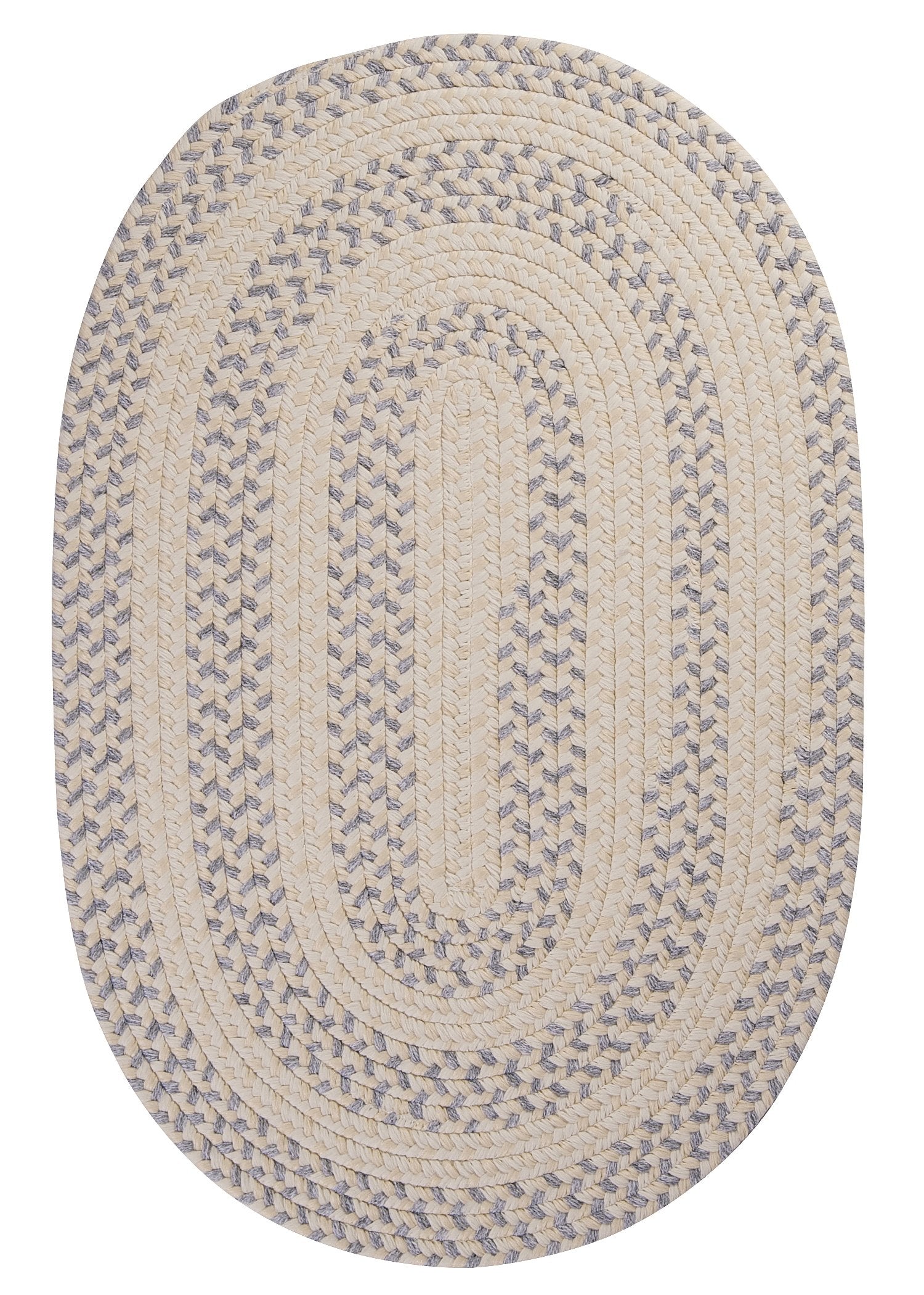 Elmwood Round Area Rug, 4-Feet, Stonewash