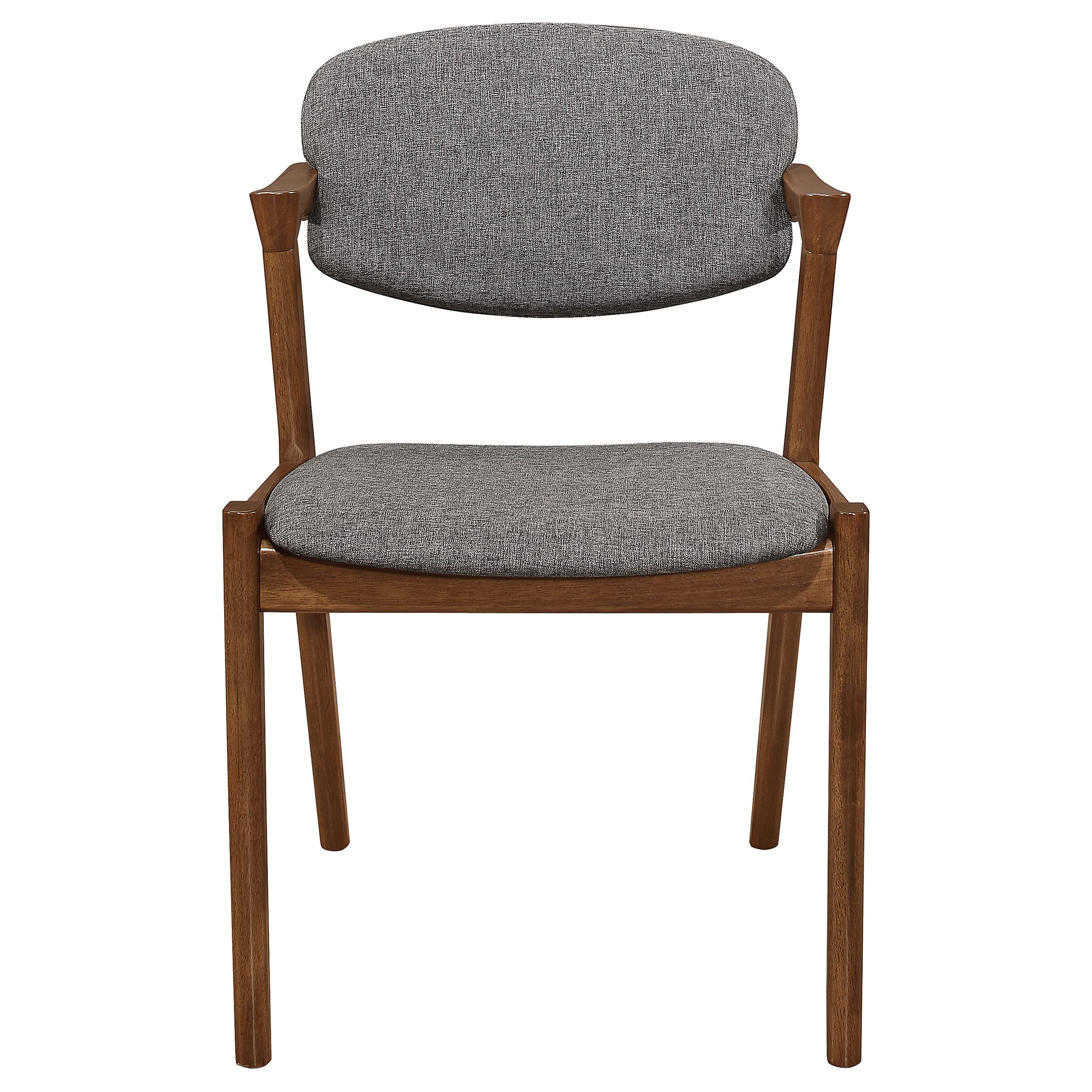 Coaster Home Furnishings Malone Dining Side Chairs Grey and Dark Walnut (Set of 2)