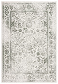 SAFAVIEH Adirondack Collection Area Rug - 6 Square, Ivory & Dark Green, Oriental Design, Non-Shedding & Easy Care, Ideal for Hi