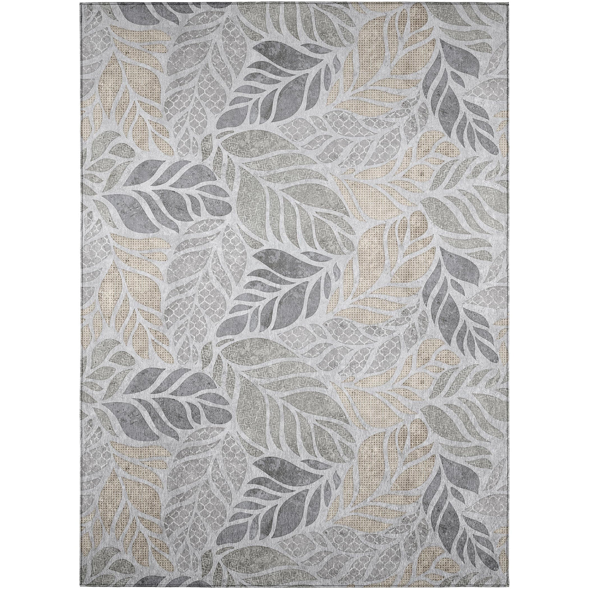 Dalyn Rugs Tropics Tc3 Gray 8' X 10' Indoor Outdoor Area Rug, Easy Clean, Machine Washable, Non Shedding, Bedroom, Living Room, Dining Room, Kitchen, Patio Rug