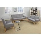Lorell Llr68962 Quintessence Collection Upholstered Loveseat Sofa Gray