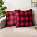 Pavilia Checker Plaid Throw Pillow Covers 20X20 Set Of 2, Decorative Pillow Cases For Bed Sofa Couch, Boho Aesthetic Accent Deco
