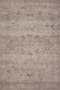 Loloi II Hathaway Collection HTH-06 Blush / Multi 2'-3'' x 3'-9'', .25'' Thick, Accent Rug, Soft, Durable, Printed, Modern, Low 