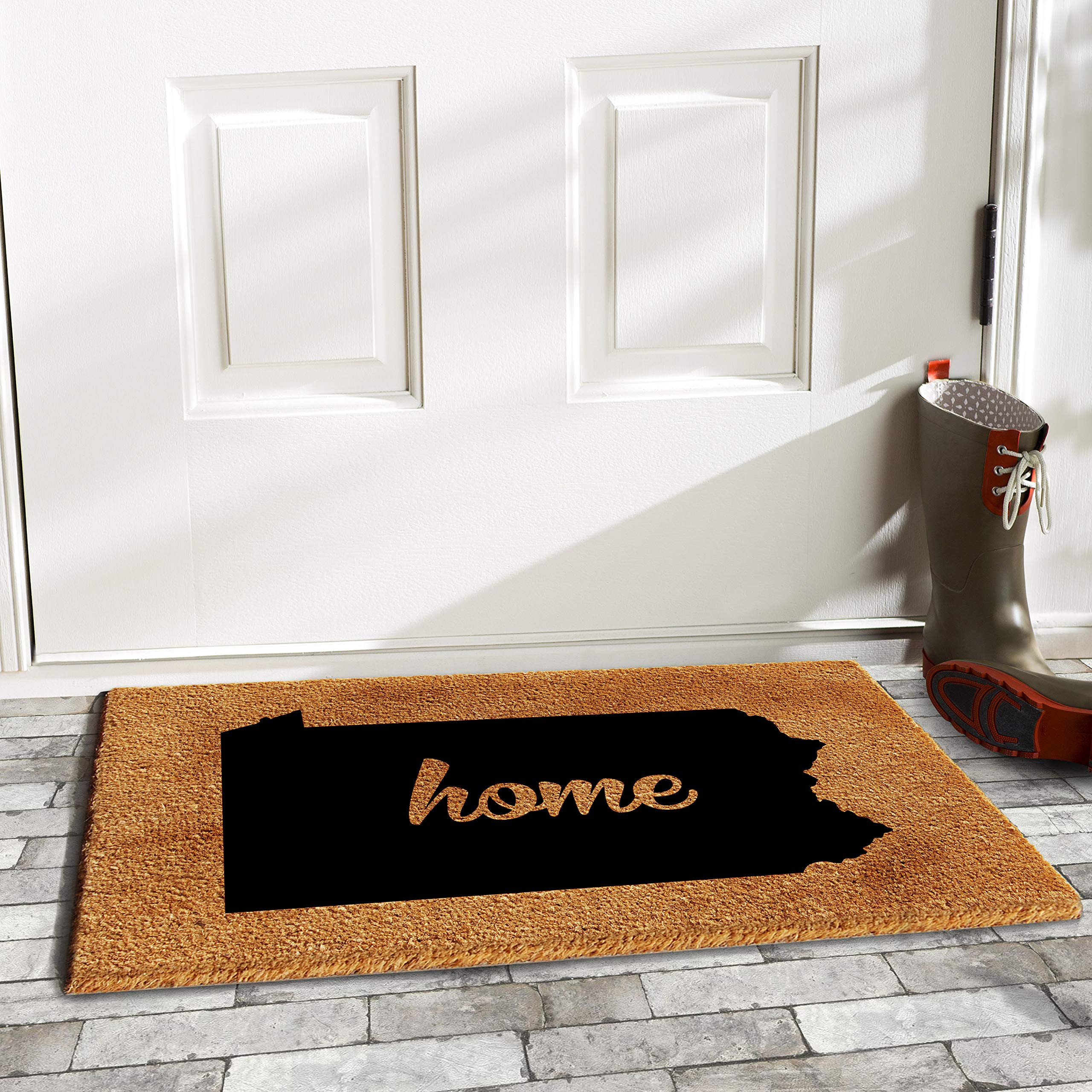 Calloway Mills 105402436 Pennsylvania Doormat, 24' X 36', Natural/Black