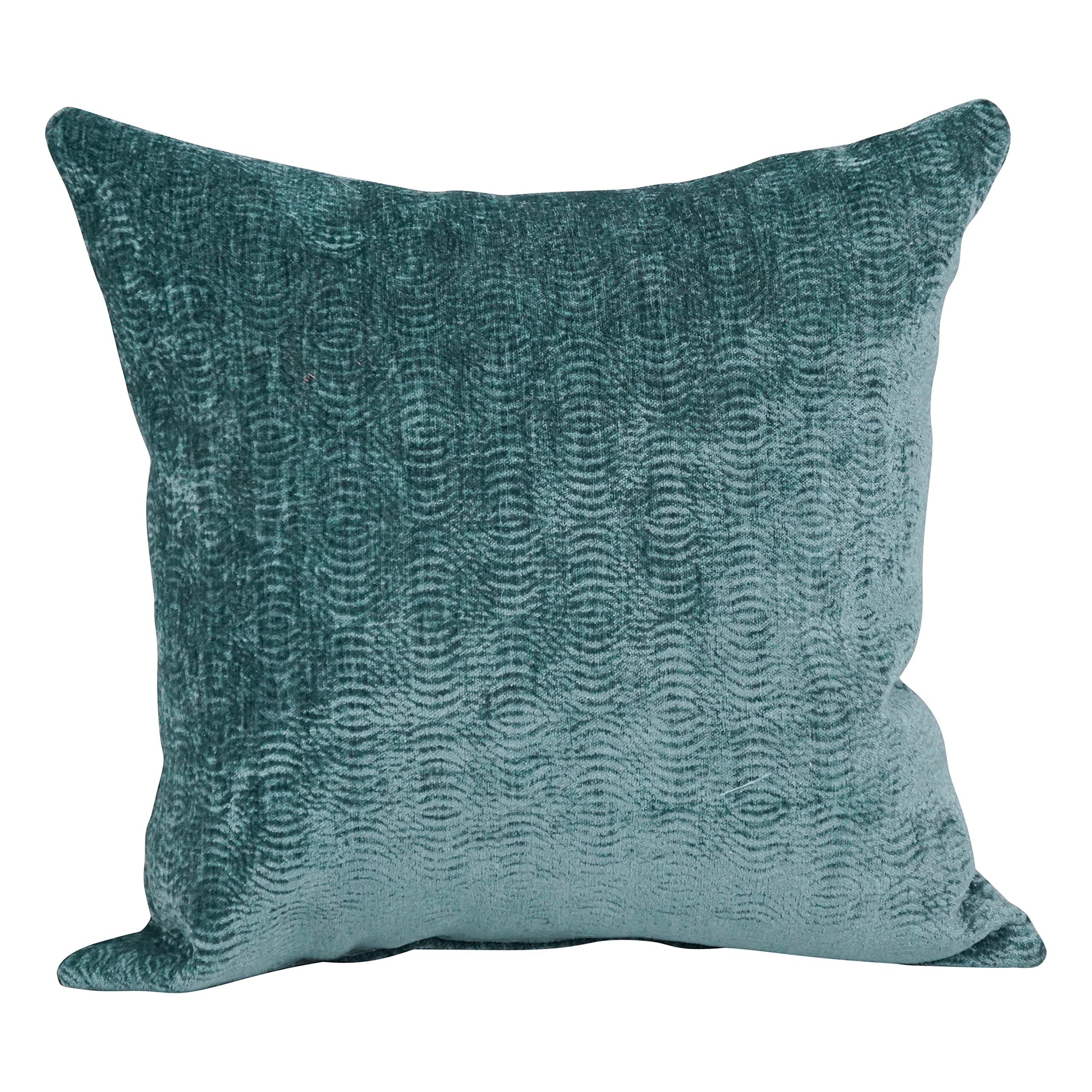 Blazing Needles Square Polyester Jacquard Throw Pillows, 17&quot;, Reverber Lagoon 2 Count