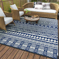 Montvoo-Outdoor Rug Carpet Waterproof 8X10 Ft Reversible Patio Rug Rv Camping Rug-Plastic Straw Rug Outside Indoor Outdoor Area