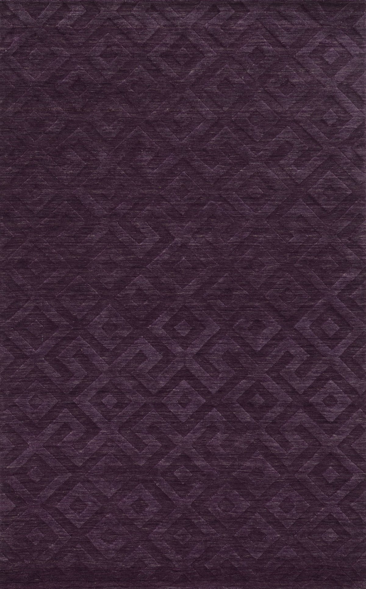 Rizzy Home | Tc8267 | Technique Collection | Wool Area Rug | 2'6&quot; X 8' | Purple Solid