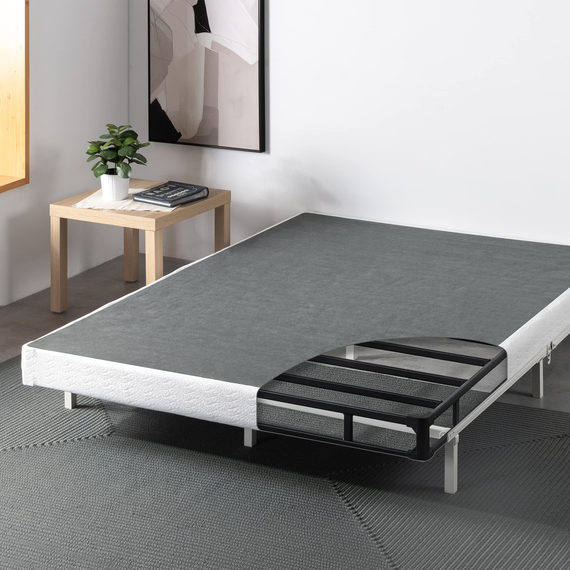 ZINUS 5 Inch Metal Smart Box Spring with Quick Assembly, Mattress Foundation, Strong Metal Frame, Easy Assembly, California King