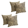 Blazing Needles Jacquard Chenille Throw Pillow, 17", Persian Mosaic 4 Count