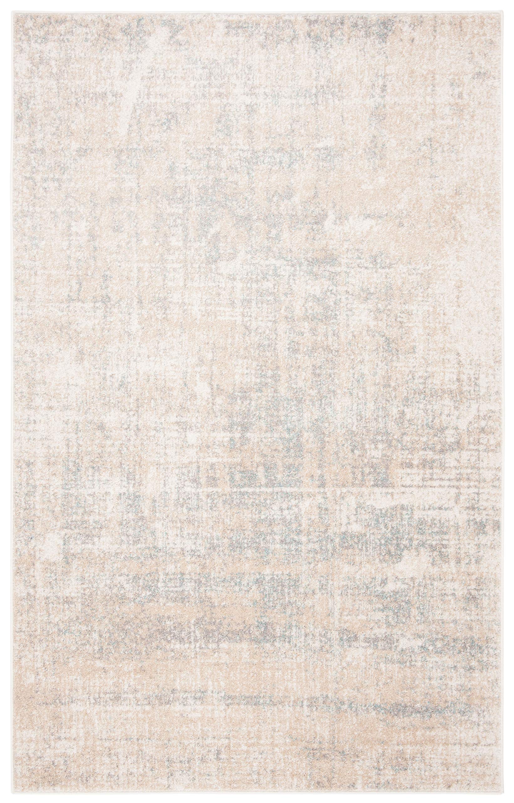 Safavieh Adirondack Collection Area Rug - 5'1'' X 7'6'', Beige & Slate, Modern Abstract Design, Non-Shedding & Easy Care, Ideal