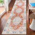 MUJOO Hallway Runner Rug 2x8 Long Rug Runners Boho Machine Washable Non Slip Carpet for Entryway Kitchen Bathroom Bedside Retr