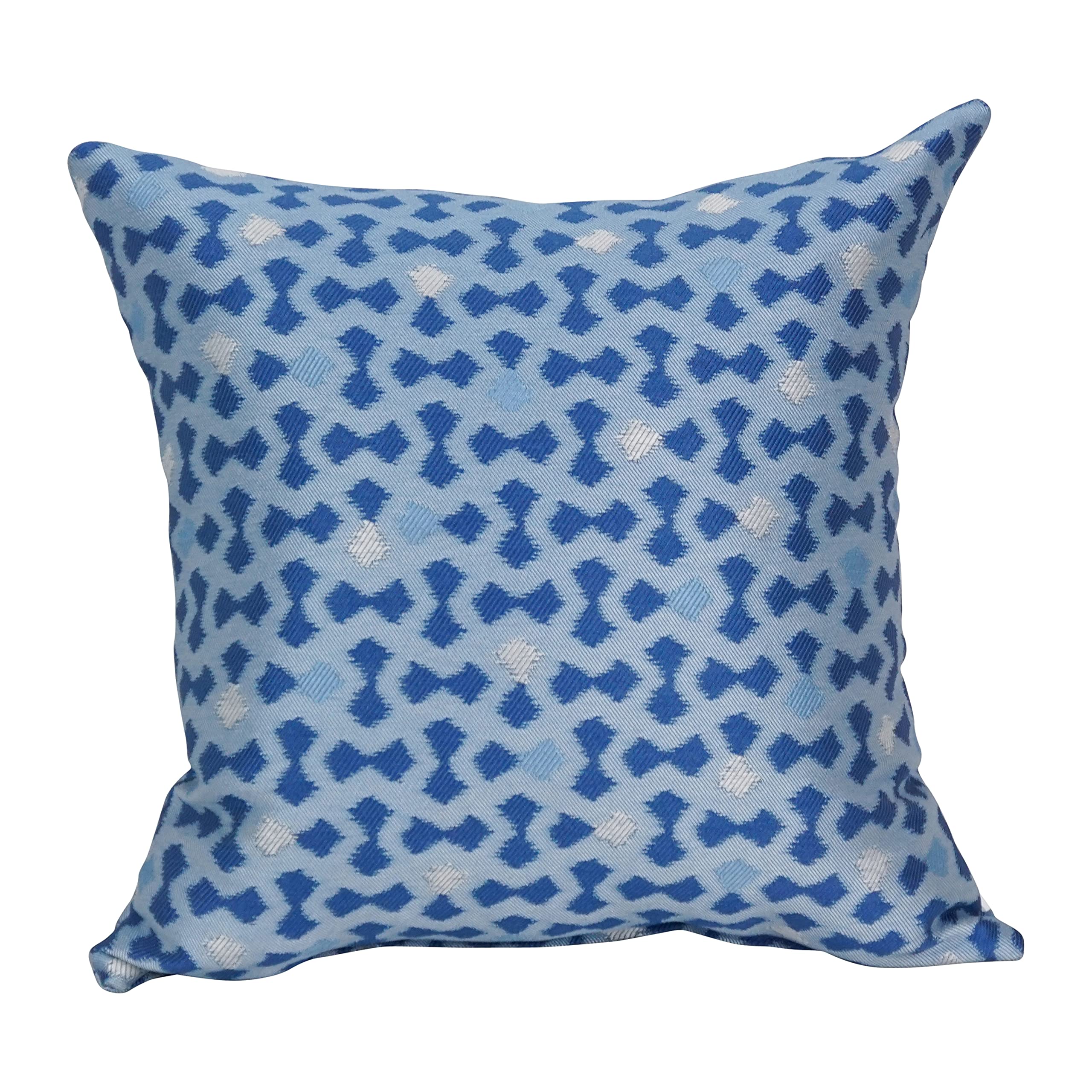 Blazing Needles Square Polyester Jacquard Throw Pillow, 17", Talamols Skippe