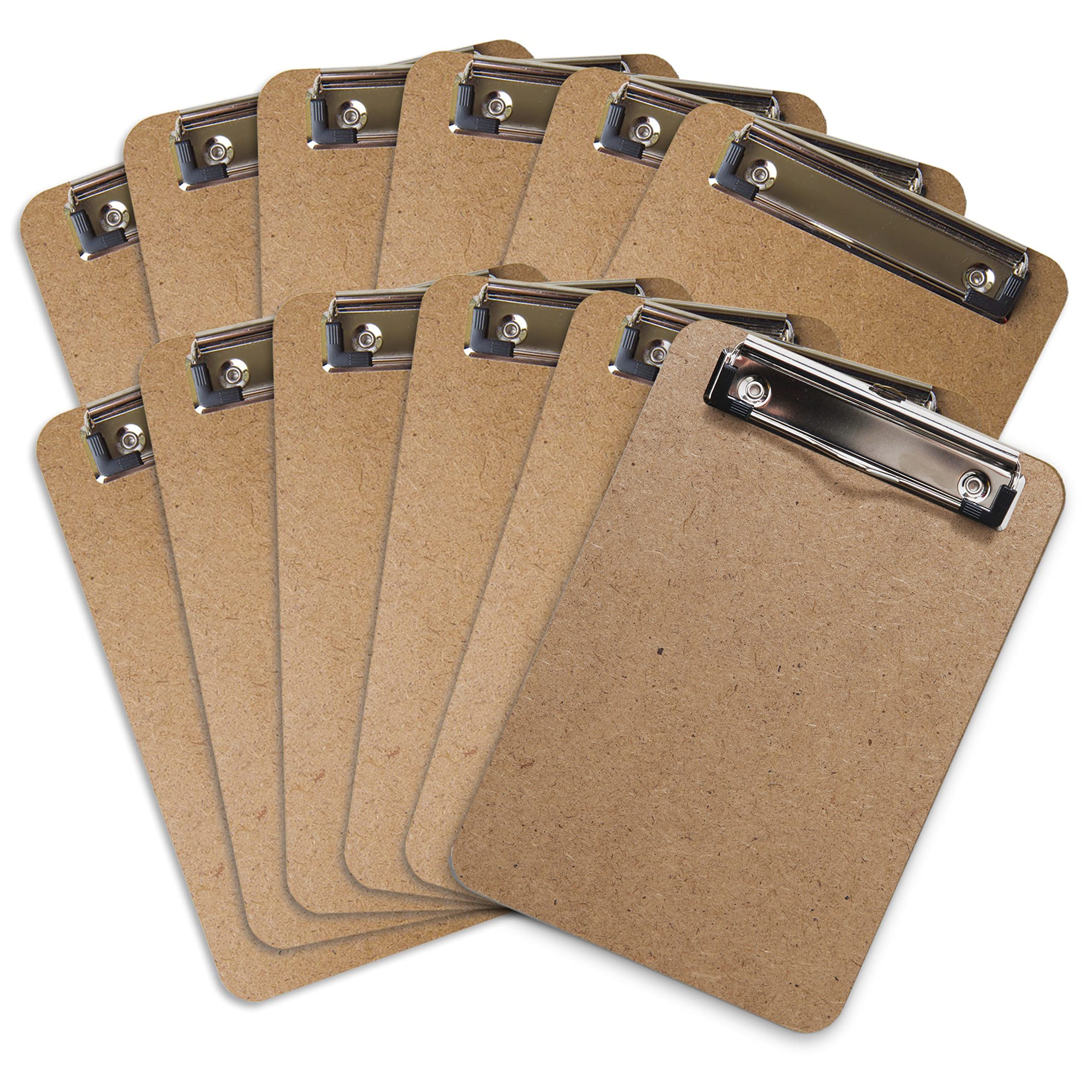 Mini Clipboard 6' X 9' (Set Of 6) Memo Clipboard | Small Clipboards 6X9 With Low Profile Clip, Mini Clipboards 6X9, Little Cli
