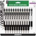Zebra Z-Grip Mechanical Pencil, 0.7Mm Point Size, Hb #2 Graphite, Black Grip (Pack Of 6, 144 Count Total)