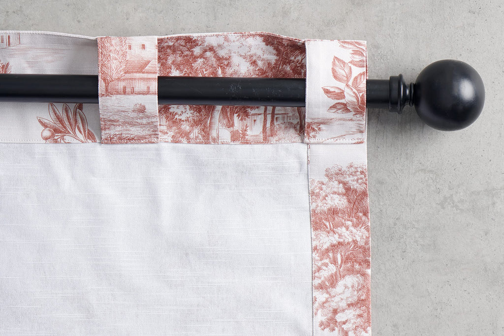 Maison D' Hermine Curtain 100% Cotton Curtains 50 Inch X 124 Inch 1 Panel Easy Hanging With A Rod Pocket & Loop For Kitchen, Off