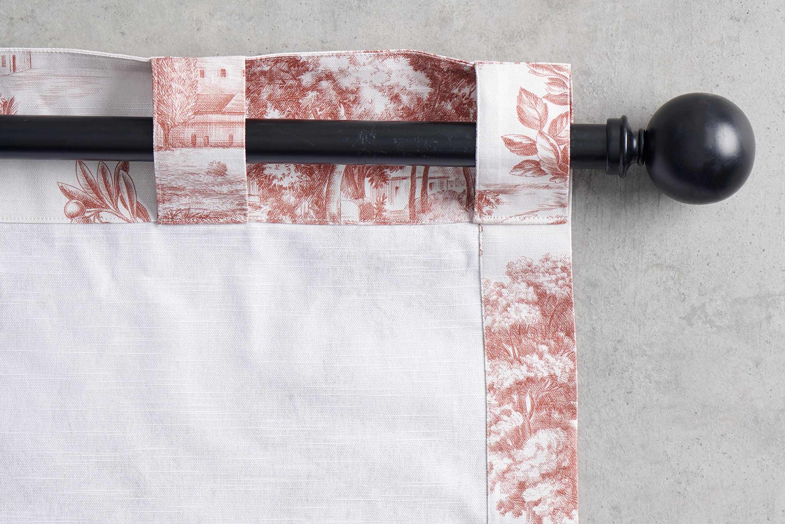 Maison D' Hermine Curtain 100% Cotton Curtains 50 Inch X 124 Inch 1 Panel Easy Hanging With A Rod Pocket & Loop For Kitchen, Off