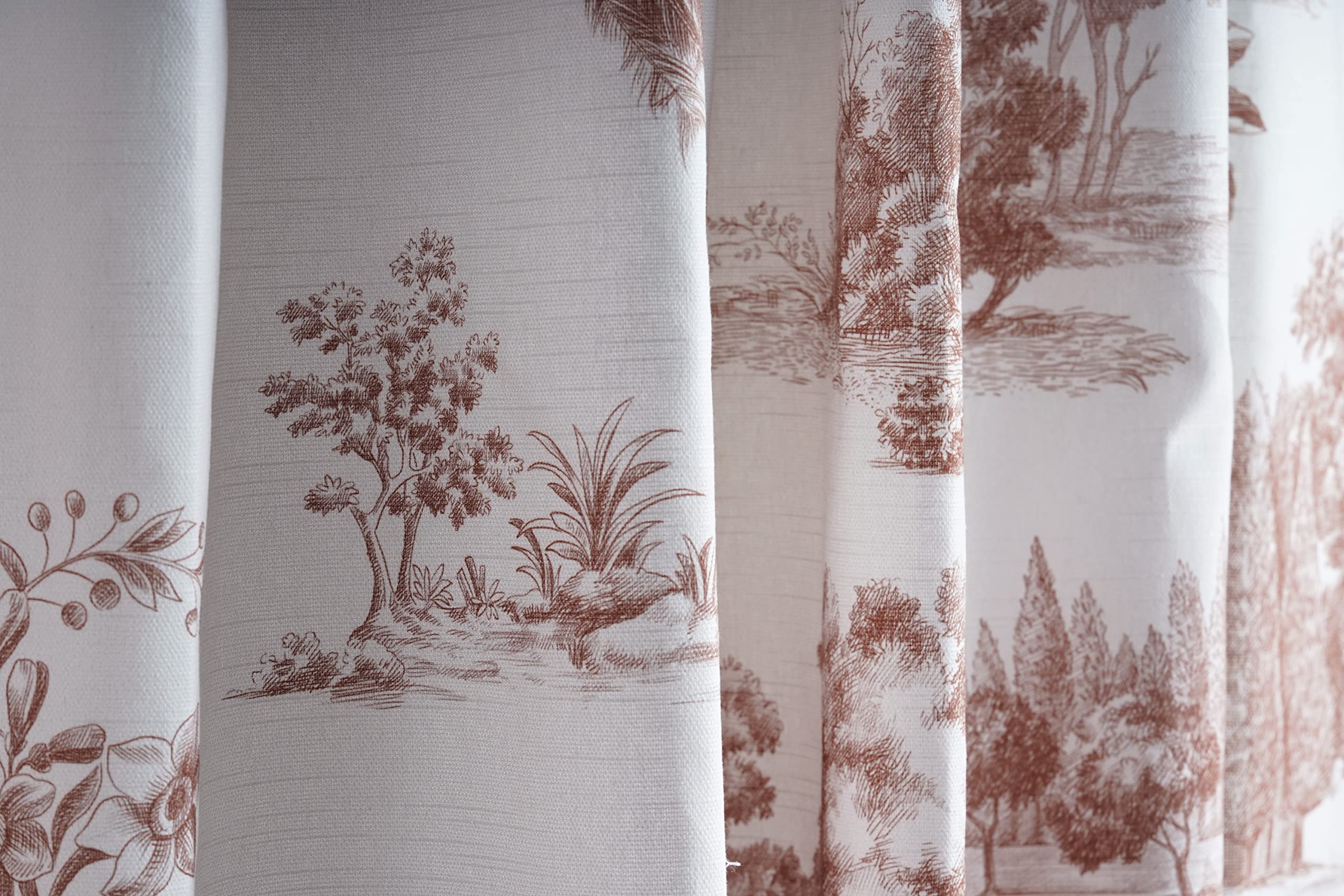 Maison D' Hermine Curtain 100% Cotton Curtains 50 Inch X 124 Inch 1 Panel Easy Hanging With A Rod Pocket & Loop For Kitchen, Off