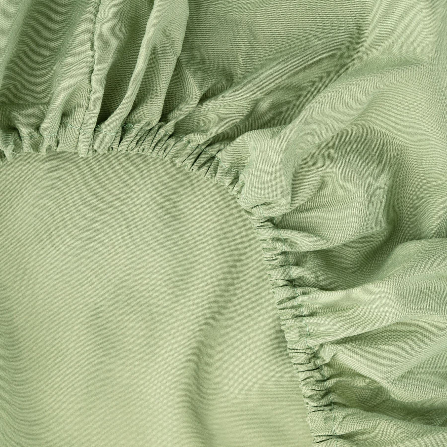 Ghooss Sage Green Full Fitted Sheet Only,Ultra Soft And Wrinkle Fitted Bottom Sheets For Full Size Bed-1 Pack(Full,Sage Green)