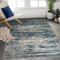 Art&Tuft Washable 9x12 Area Rug, Anti-Slip Backing Abstract Area Rugs 9x12 Living Room, Stain Resistant Rugs for Living Room, Fo
