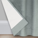 Eclipse Canova Thermal Insulated Single Panel Rod Pocket Darkening Curtains For Living Room, 42 In X 84 In, River Blue