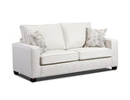 American Furniture Classics Relay Linen Sleeper with Two Throw Pillows Sofas, Soft Washed Cream Tweed