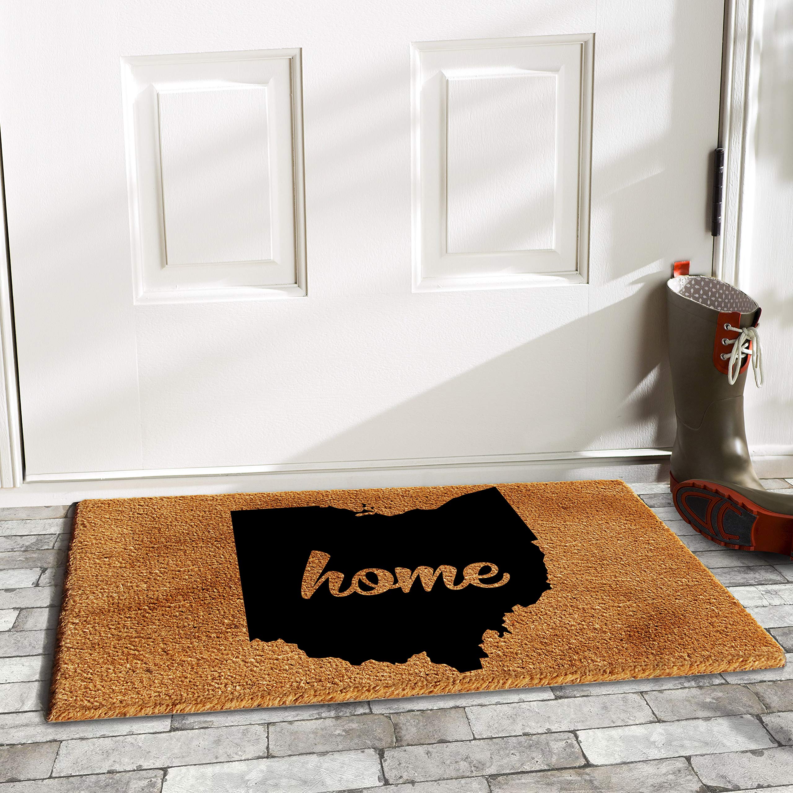 Calloway Mills 105371830 Ohio Doormat, 18' X 30', Natural/Black