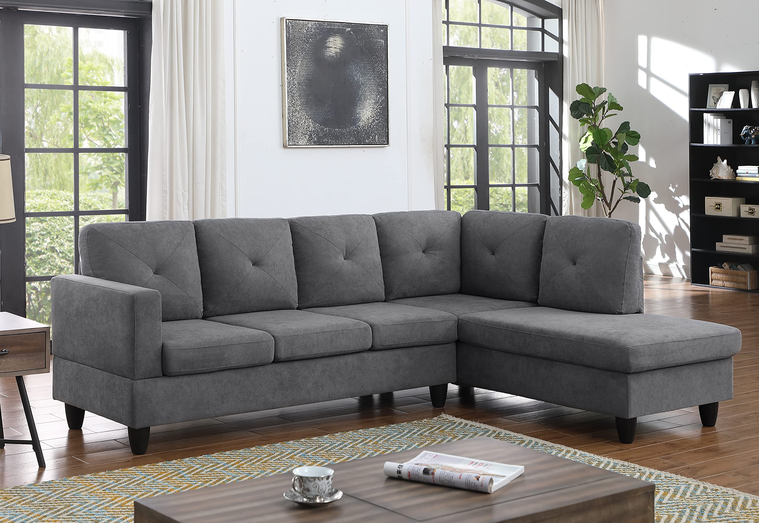 Lilola Home Ivan Sectional Sofa - Thumbnail 2