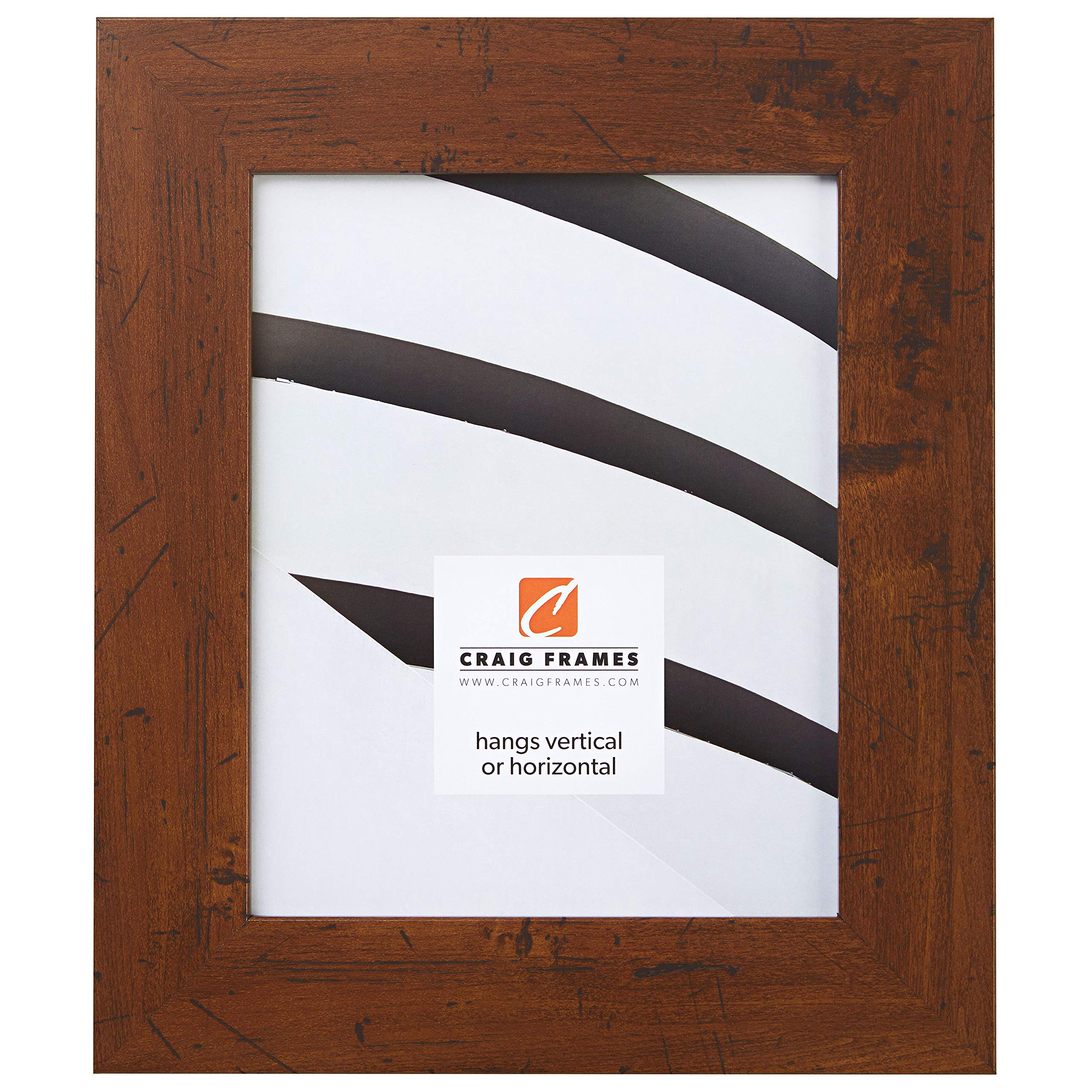 Craig Frames FM74DKW 10 by 13-Inch Picture Frame, Smooth Finish, 2-Inch Wide, Dark Brown