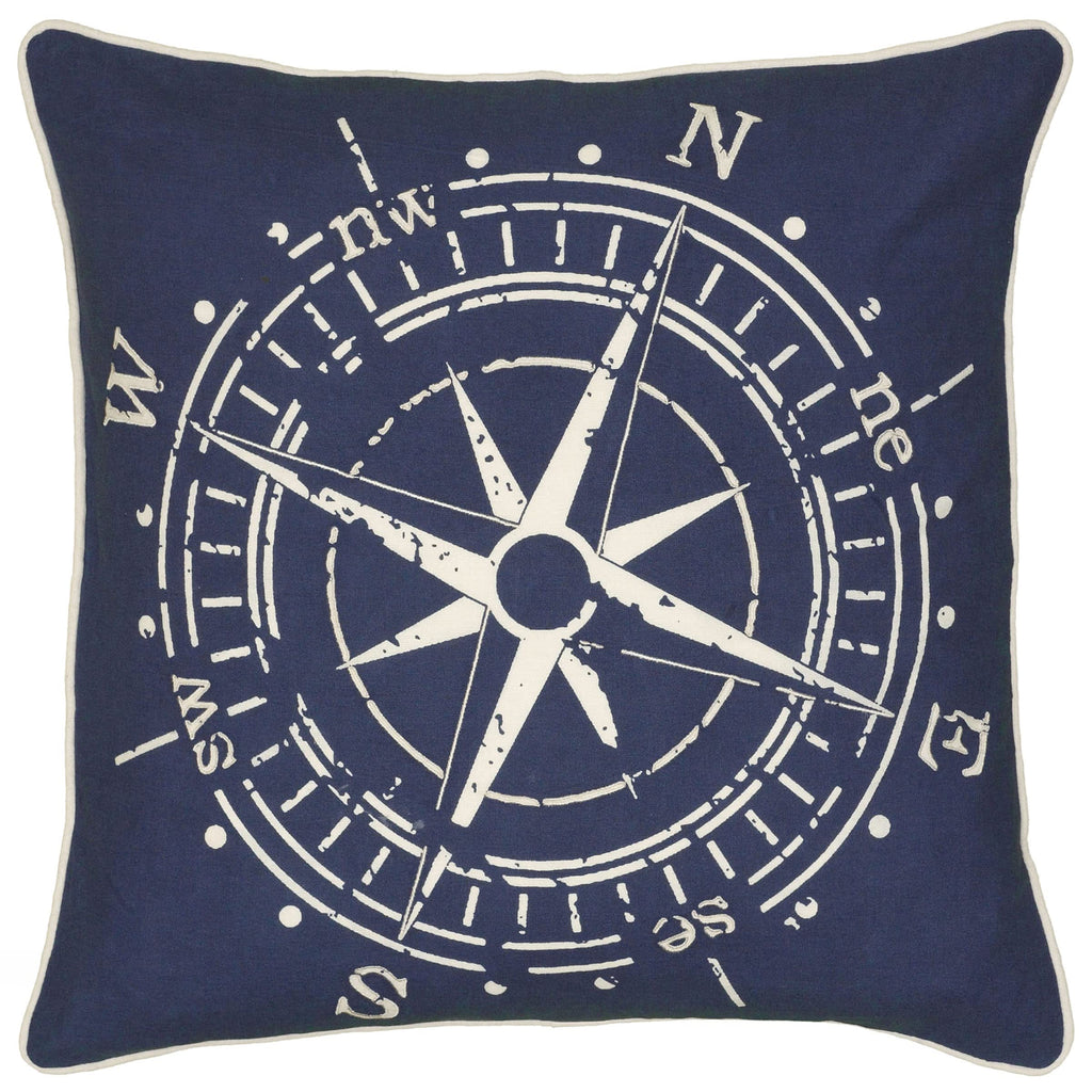 Rizzy Home | T06392 | Poly Fill Decorative Pillow | 18"X18" Blue Youth