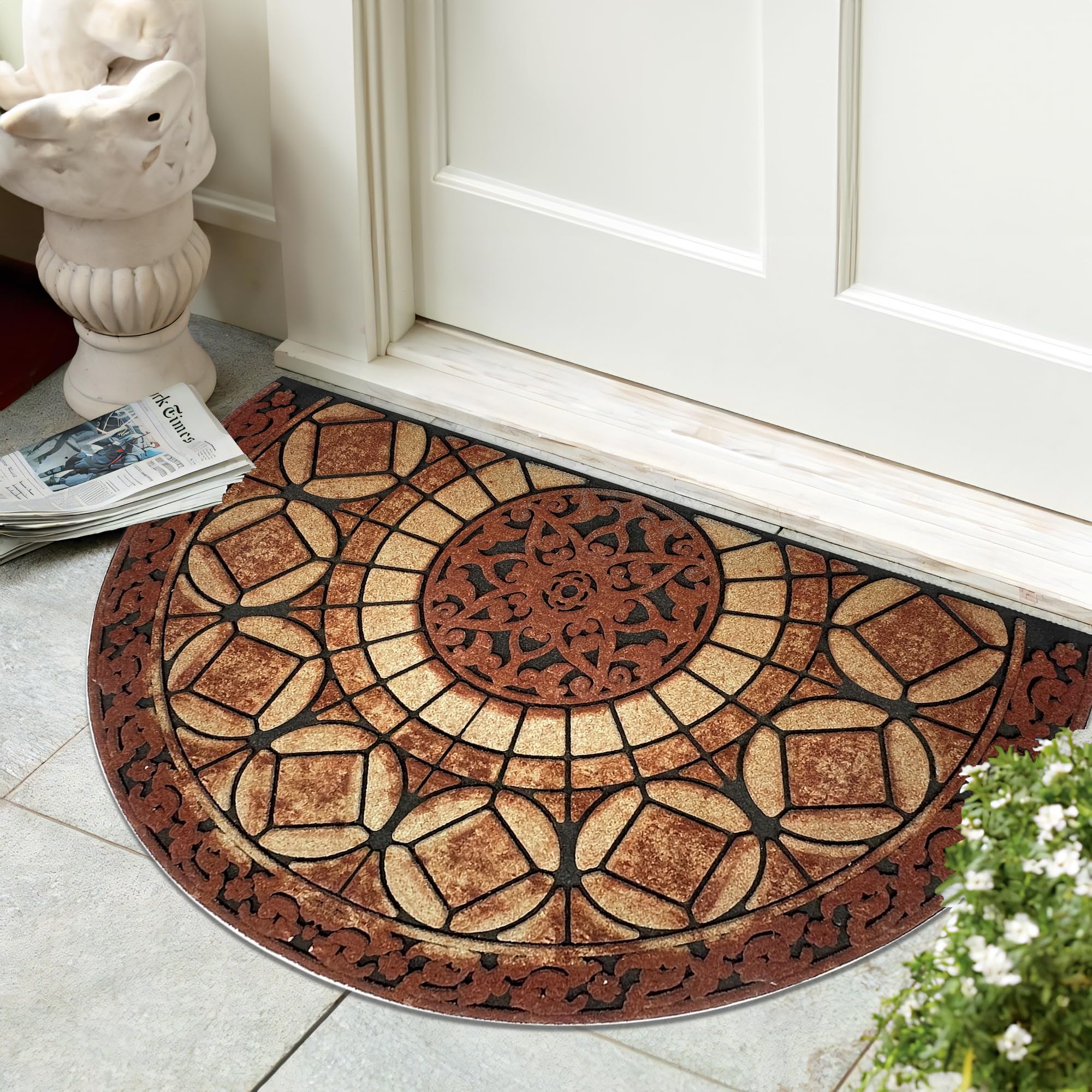 Eanpet Decorative Doormat Outdoor Rubber Mat for Front Door Entrance Mat Indoor 2x3 Rug for Front Door Entry Non Slip Mat Outsid