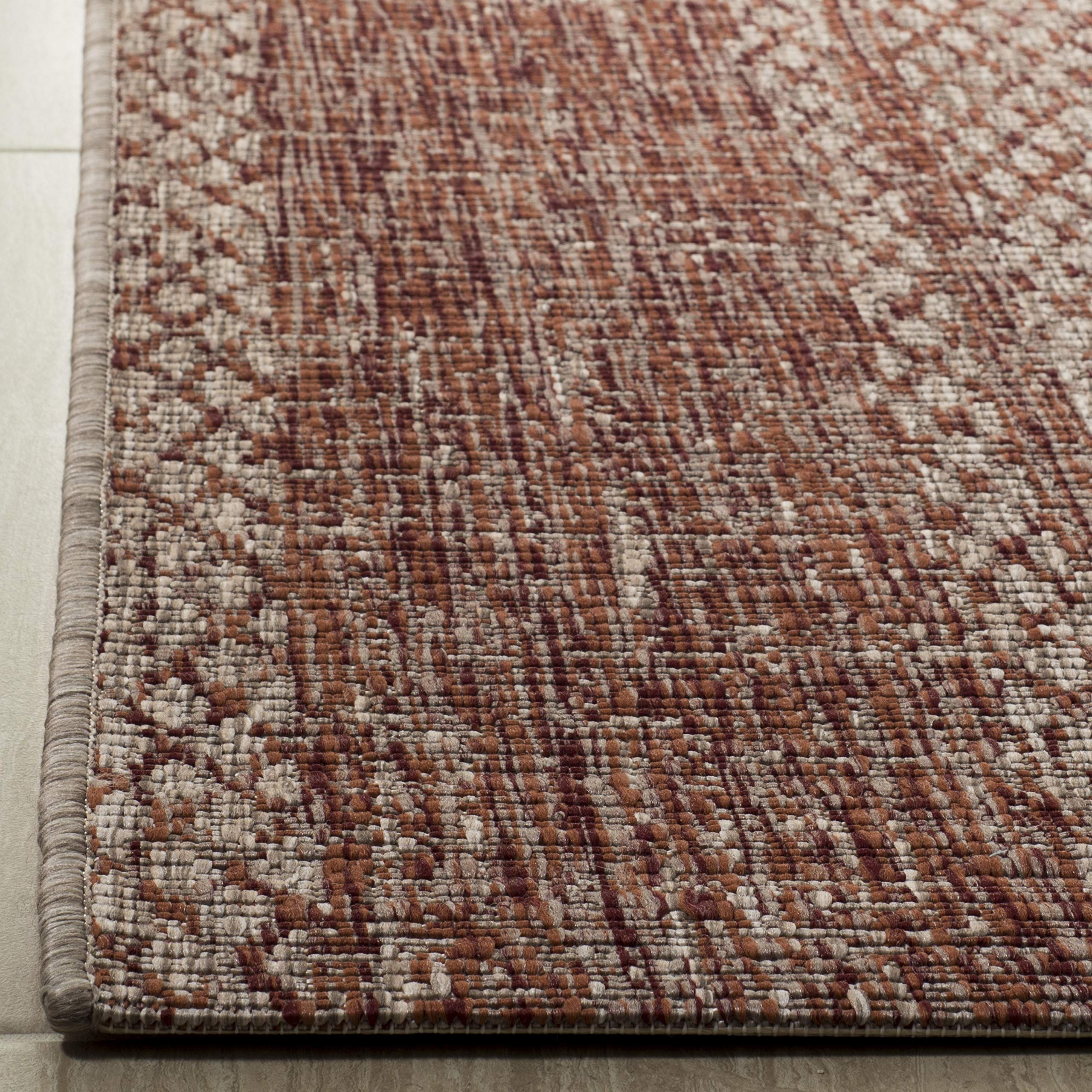 Safavieh Courtyard Collection 2'3' X 12' Light Beige/Terracotta Cy8736 Indoor/ Outdoor Waterproof Easy Cleaning Patio Backyard