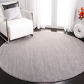 SAFAVIEH Vision Collection 4 Round Silver VSN606G Modern Ombre Tonal Chic Non-Shedding Dining Room Entryway Foyer Living Room B