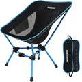 Marchway Lightweight Folding Camping Chair, Stable Portable Compact For Outdoor Camp, Travel, Beach, Picnic, Festival, Hiking, Backpacking, Supports 330Lbs (Blue)