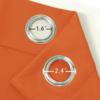 Lemomo Blackout Curtains 66 X 95 Inch/Orange Curtains Set Of 2 Panels/Thermal Insulated Room Darkening Bedroom Curtains