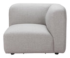 Zuo Biak Corner Chair Gray