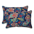 Pillow Perfect Paisley Indoor/Outdoor Accent Throw Pillow, Plush Fill, Weather, And Fade Resistant, Large Lumbar - 16.5' X 24.5