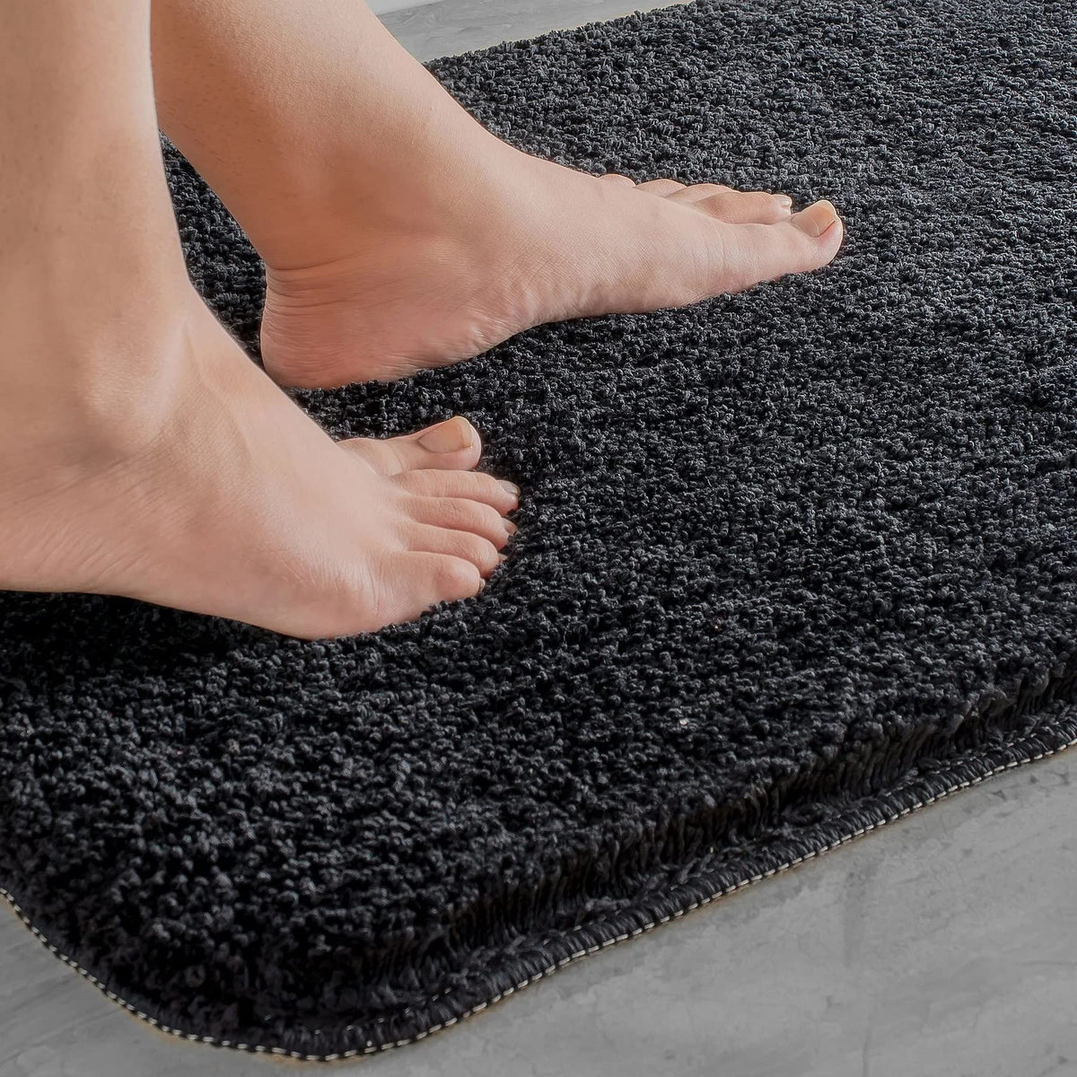 MAA HOME CONCEPT Solid 1700 GSM Microfiber Bath Mat/AntiSkid for Bathroom/Bedroom/Door/Kitchen/Floor | Non Slip for Bathroom fo