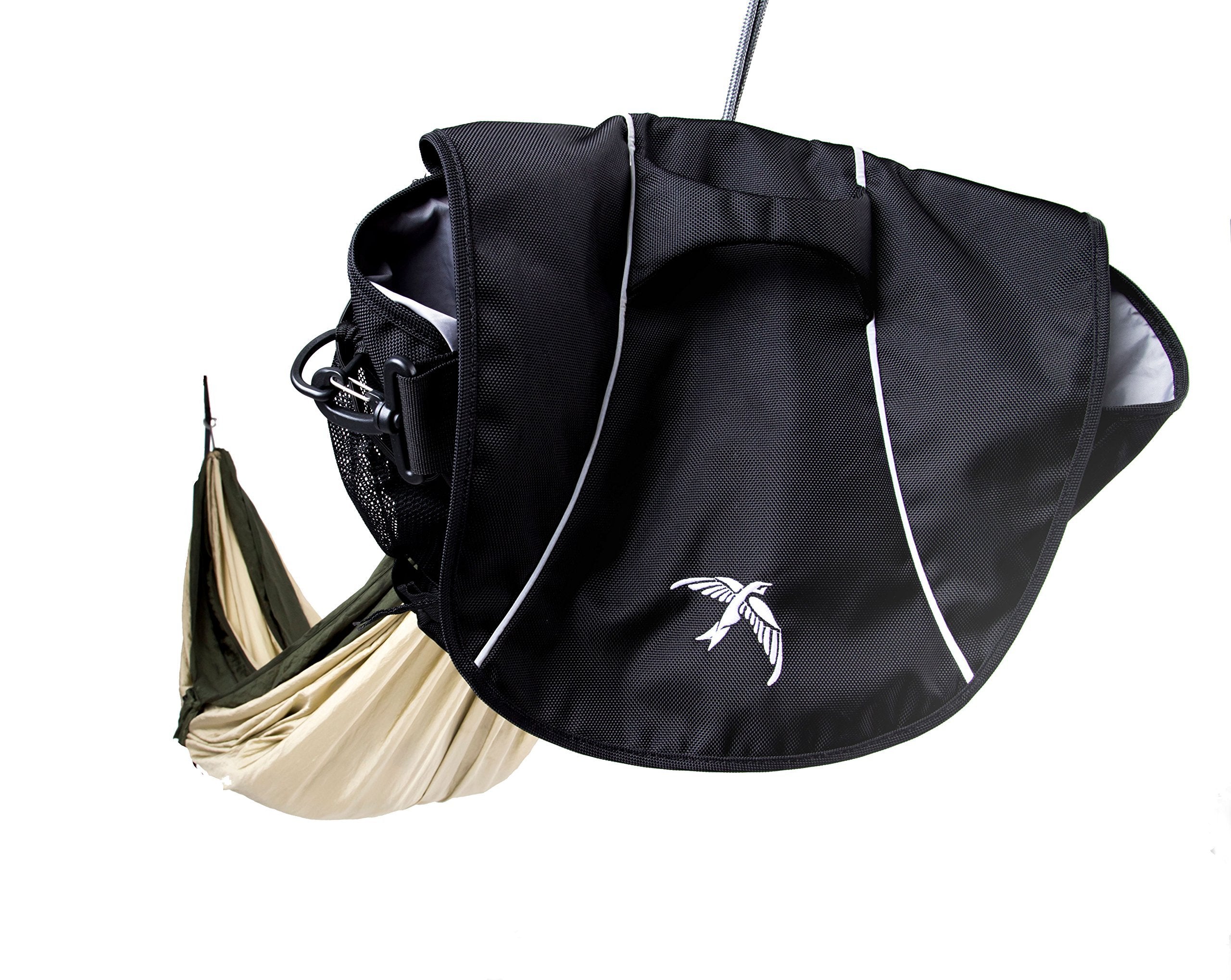 Hackedpack Swift Messenger Bag Hammock - Convenient Double Wide Camping & Travel, Built Into A Lightweight, Durable For Easy Car