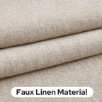 Homeideas Linen Sidelight Curtains For Front Door, Side Door Window Curtains, Front Door Curtains For Small Window, Thermal Insu