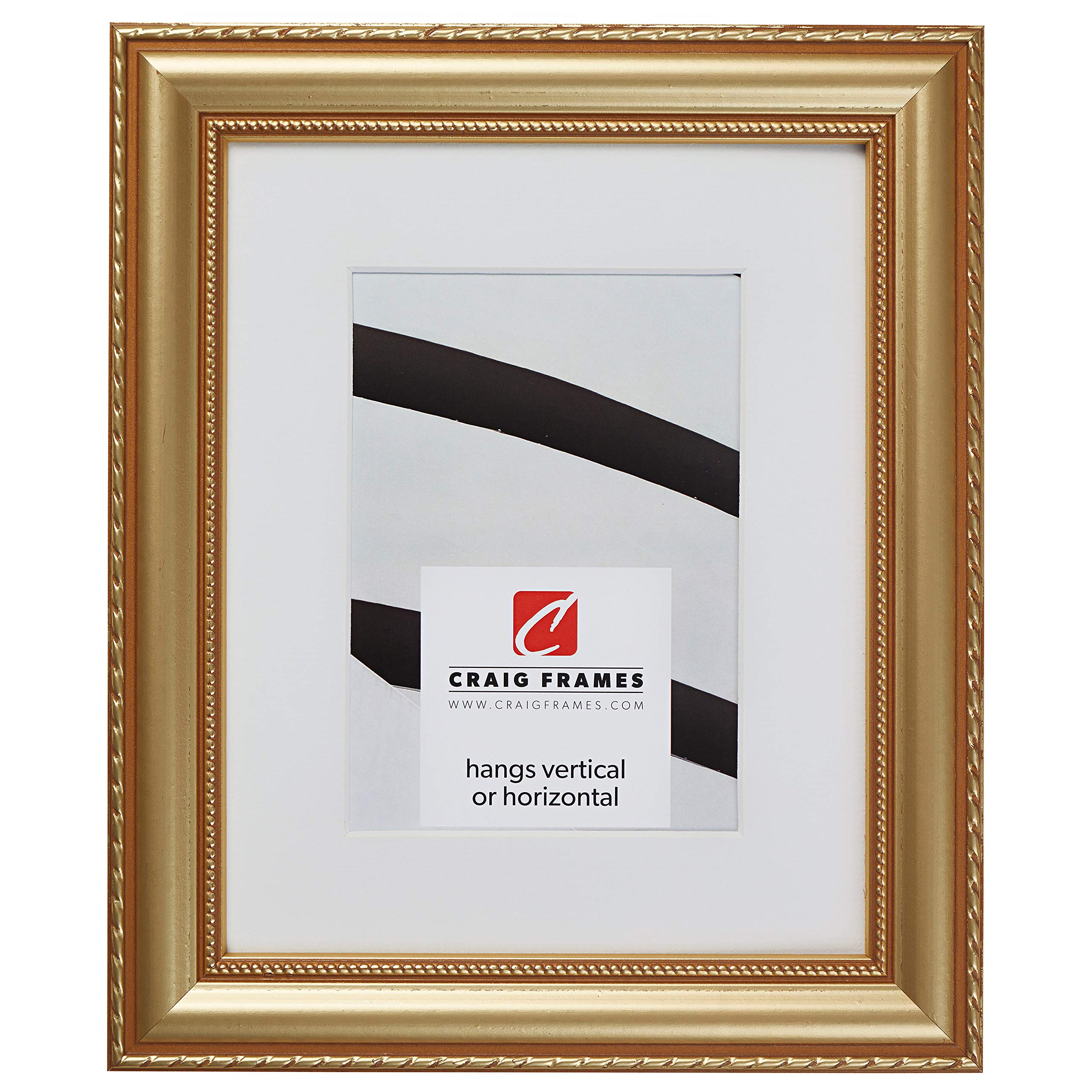 Craig Frames Victoria, 20 x 24 Inch Ornate Gold Picture Frame Matted to Display a 16 x 20 Inch Photo
