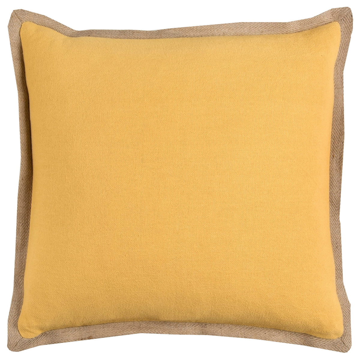 Rizzy Home | T11029 | Poly Fill Decorative Pillow | 22&quot;X22&quot; Yellow/Brown/Neutral Solid