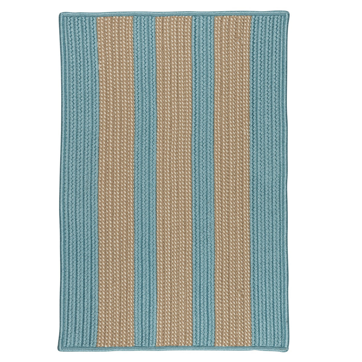 Boat House Rug, 2X8, Light Blue