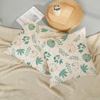 Gohdiwh Fall Pillow Covers 18X18 Set Of 2 Aqua Green White Pumpkin Maple Leaves Pillowcase For Home Fall Decor Throw Pillow Cove