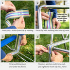 Lawn Chair Usa Webbing Clips For Macrame Chair Frame, 30 Pack